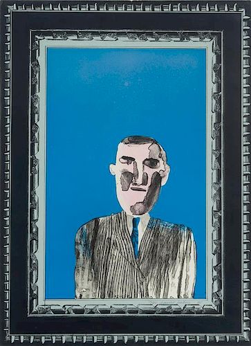 David Hockney, (British, b. 1937), Picture of a Portrait in a Silver Frame (from A Hollywood Collection), 1965