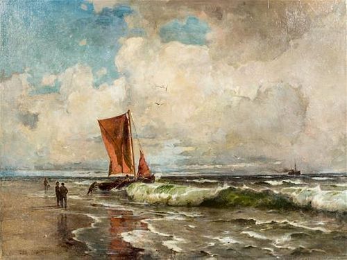 * Emil Carlsen, (American, 1853-1932), Heading Out to Sea, 1881