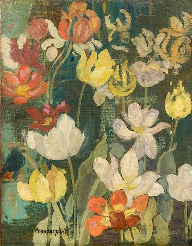 * Maurice Brazil Prendergast, (American, 1858 - 1924), Spring Flowers