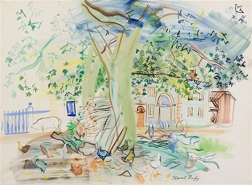 Raoul Dufy, (French, 1877 - 1953), Cour de ferme, 1943