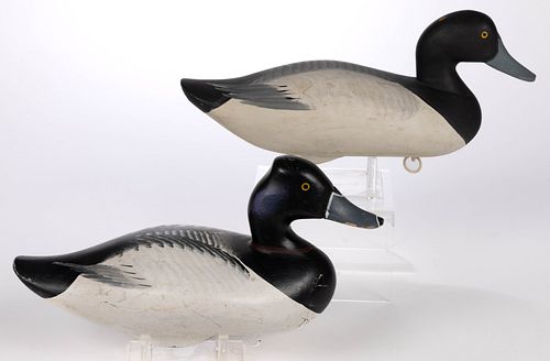 R. MADISON MITCHELL (MARYLAND, 1901-1993) SIGNED AND OTHER DUCK DECOYS, LOT OF TWO