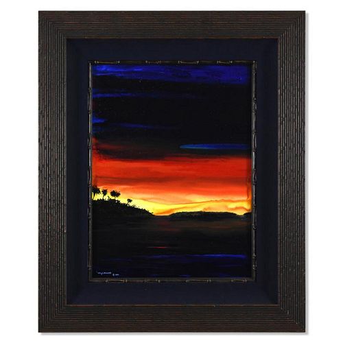 Wyland, "Keys 3" Framed Original Oil Painting on Masonite, Hand Signed with Letter of Authenticity.