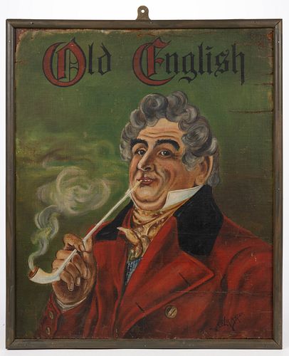 "OLD ENGLISH" HAND-PAINTED PUB-STYLE SIGN 