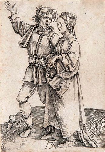 Albrecht Dürer (German, 1471-1528)      The Peasant and His Wife