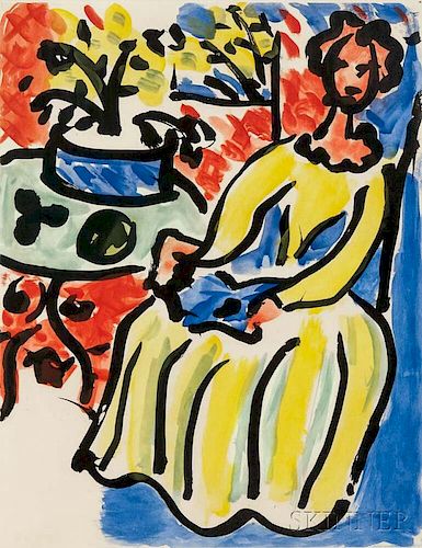 Henri Matisse (French, 1869-1954)      Marie-José en robe jaune