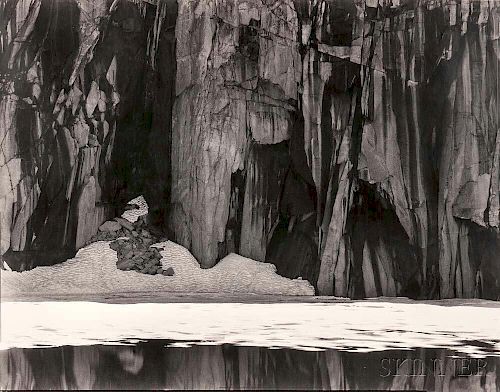 Ansel Adams (American, 1902-1984)      Frozen Lake and Cliffs, Sierra Nevada, Sequoia National Park, California