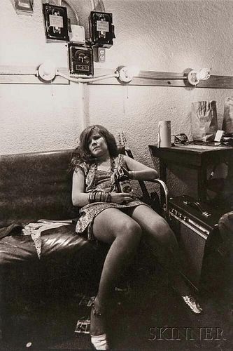 Jim Marshall (American, 1936-2010)      Janis Joplin, Backstage at the Winterland, San Francisco