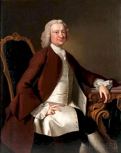 Thomas Hudson (British, 1701-1779)      Portrait of the Reverend Rhodes