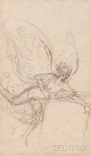 Attributed to Benjamin West (American, 1738-1820)      Angel
