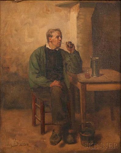 Jules Adolphe Aimé Louis Breton (French, 1827-1906)      Contentment