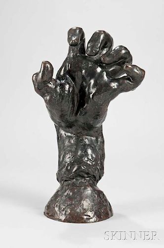 Auguste Rodin (French, 1840-1917)      Grande Main Crispée Gauche (Large Clenched Left Hand)