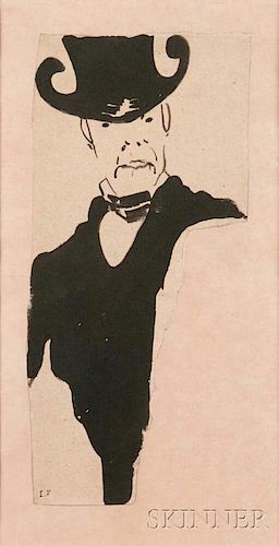 Édouard Vuillard (French, 1868-1940)      L'homme au chapeau d'haute forme