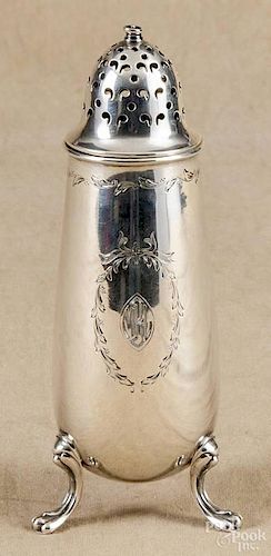 Brand Heir Co. sterling silver shaker, 6 1/2'' h., 4.2 ozt.