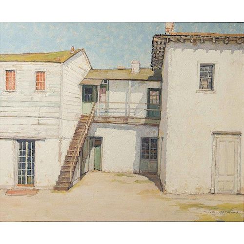 M. Evelyn McCormick Painting, "Monterey House"