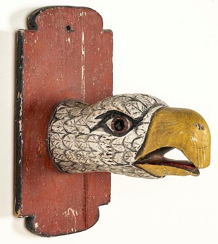 1920's Carnival Folk Art Eagle Head