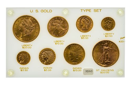 US Gold Type Set Unc.