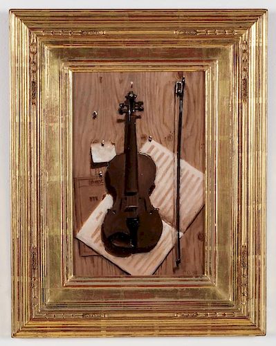Jacob Collins (b. 1964) Still Life with Violin, 1998