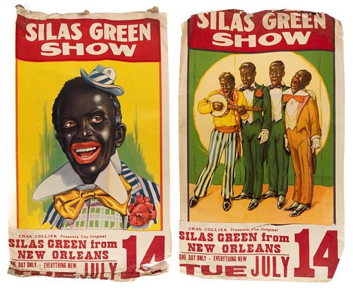 BLACK AMERICANA "SILAS GREEN FROM NEW ORLEANS" POSTERS, LOT OF TWO