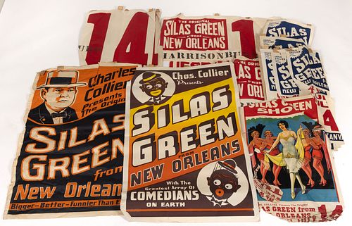 HARRISONBURG, SHENANDOAH VALLEY OF VIRGINIA BLACK AMERICANA "SILAS GREEN FROM NEW ORLEANS" POSTERS, UNCOUNTED LOT