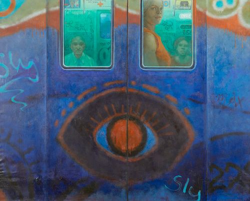 Colleen Browning "Sly's Eye" Graffiti Painting