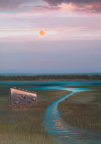 Janet Culbertson "Designated Site" Painting 1996