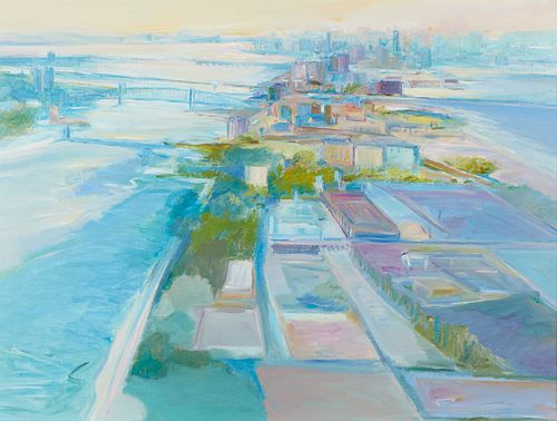 James Conaway "Riverflats" Oil Painting 1985-90