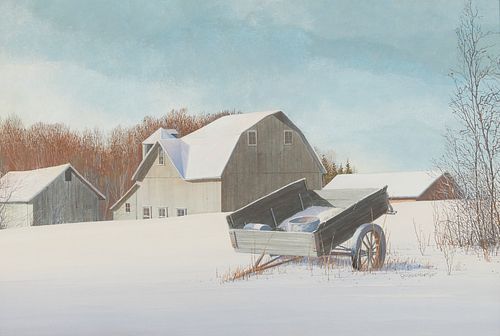 Len Guggenberger Winter Landscape Painting
