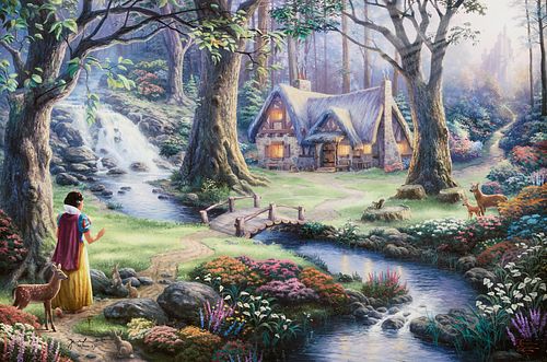 Kinkade "Snow White Discovers the Cottage" Print