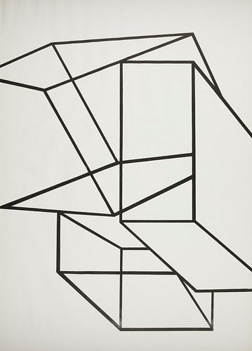Al Held Geometric Lithograph 1969