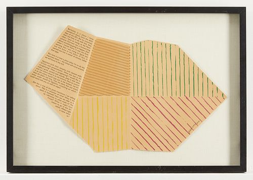Richard Tuttle "Folded Space" Collage 1993