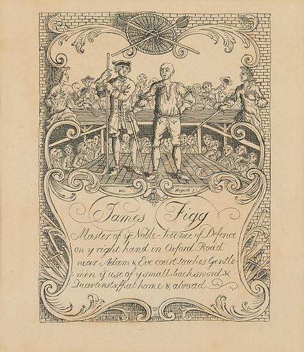 After William Hogarth "James Figg" Engraving