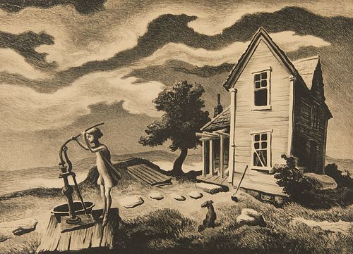 Thomas H. Benton "The Farmer's Daughter" Print