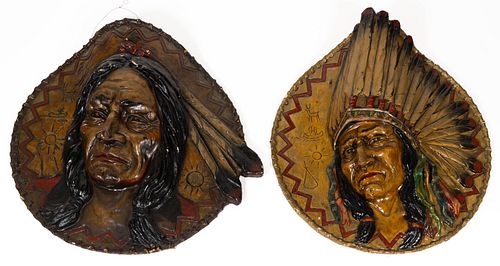 NATIVE AMERICAN PAPER COMPOSITION PLAQUES / SIGNS