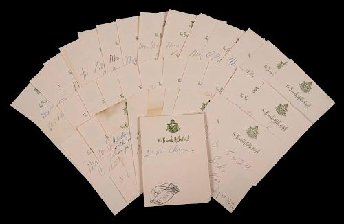 MARILYN MONROE GROUP OF NOTES, MESSAGES AND HANDWRITTEN PROSE