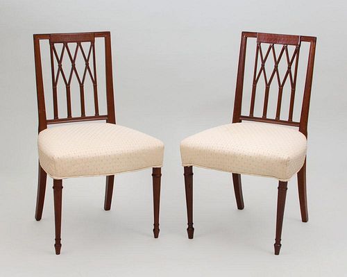 Pair of Federal Style Mahogany Side Chairs