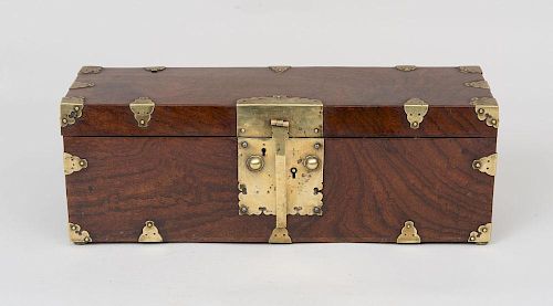 Chinese Brass-Mounted Document Box