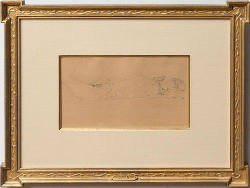 After Gustav Klimt (1862-1918): Reclining Nude
