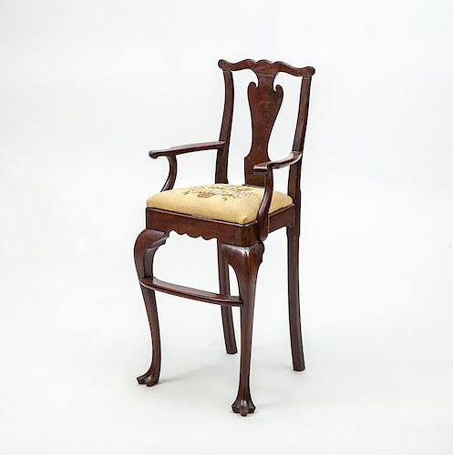 George III Style Mahogany Child's High Chair