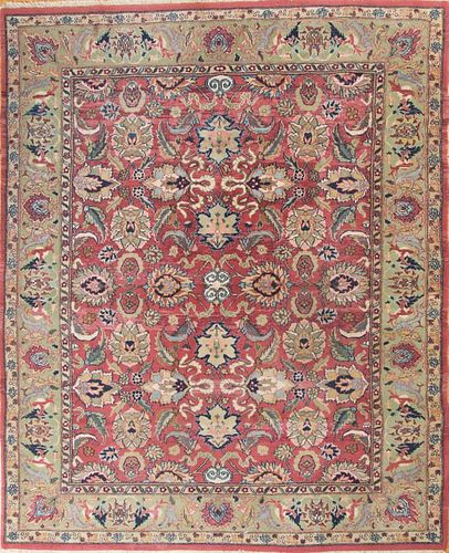 Persian Rose-Ground Carpet