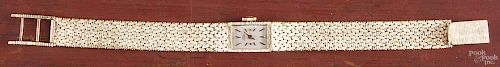 Ladies Girard Perregaux 14K yellow gold wrist watch, with a gold band, 16.1dwt.