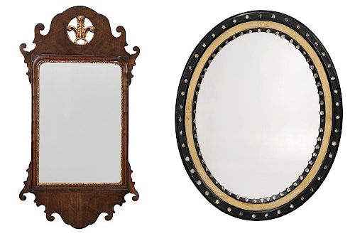 Two Mirrors, One George II Style, One Regency