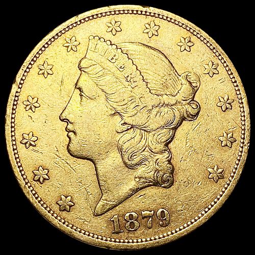 1879-S $20 Gold Double Eagle NEARLY UNCIRCULATED