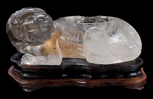 Carved Chinese Rock Crystal Coup
