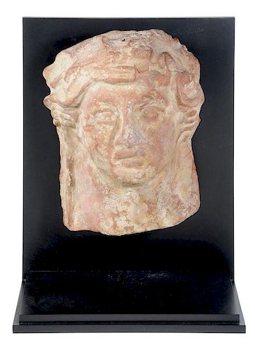 Greek Style Terracotta Head of a Woman