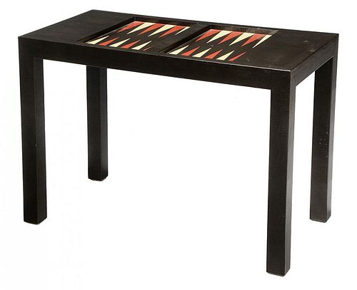 Karl Springer Laquered Backgammon Table