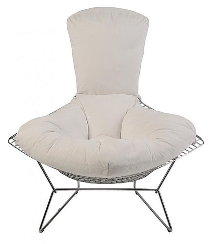 Modern Chromed Metal "Bird" Chair