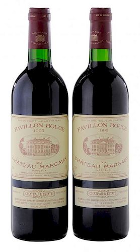 Two Bottles 1995 Pavillon Rouge du Château Margaux