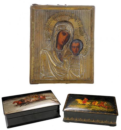 Two Russian Boxes and One Icon