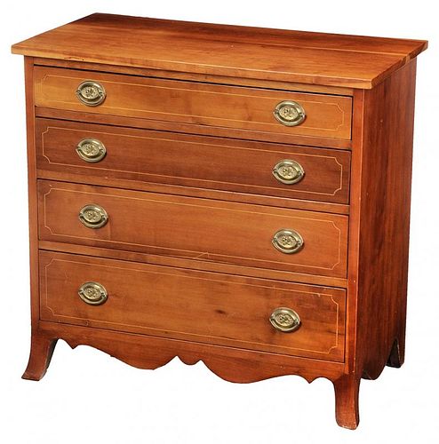 Federal Style Inlaid Cherry Diminutive Chest
