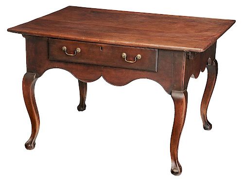 Rare North Carolina Chippendale Carved Cherry Center Table